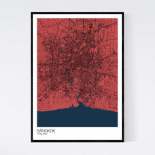 Load image into Gallery viewer, Bangkok City Map Print