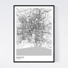 Load image into Gallery viewer, Bangkok City Map Print
