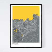 Load image into Gallery viewer, Bangor City Map Print