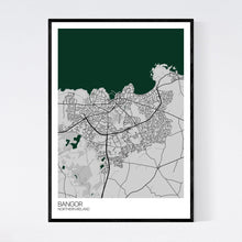 Load image into Gallery viewer, Bangor City Map Print