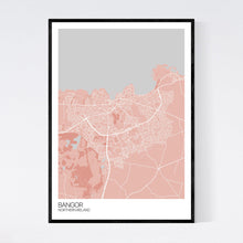 Load image into Gallery viewer, Bangor City Map Print