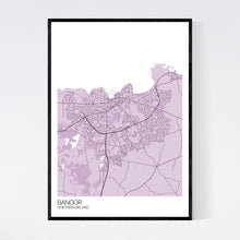 Load image into Gallery viewer, Bangor City Map Print