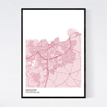 Load image into Gallery viewer, Bangor City Map Print