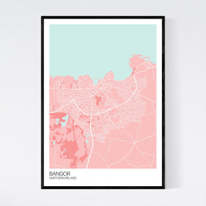 Map of Bangor, Northern Ireland
