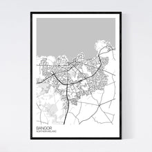Load image into Gallery viewer, Bangor City Map Print