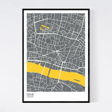 Load image into Gallery viewer, Bank Neighbourhood Map Print