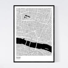Load image into Gallery viewer, Bank Neighbourhood Map Print