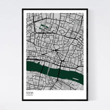 Load image into Gallery viewer, Bank Neighbourhood Map Print