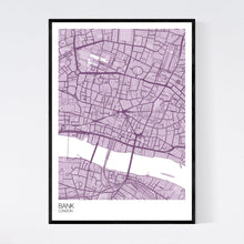 Load image into Gallery viewer, Bank Neighbourhood Map Print