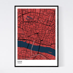 Map of Bank, London