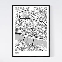 Load image into Gallery viewer, Bank Neighbourhood Map Print