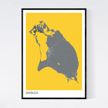Load image into Gallery viewer, Barbuda Island Map Print