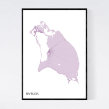 Load image into Gallery viewer, Barbuda Island Map Print
