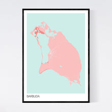 Load image into Gallery viewer, Barbuda Island Map Print
