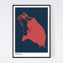 Load image into Gallery viewer, Barbuda Island Map Print