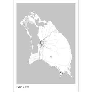 Map of Barbuda, 