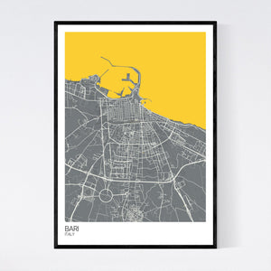 Bari City Map Print