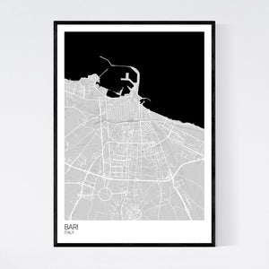 Bari City Map Print