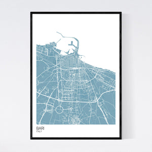 Map of Bari, Italy