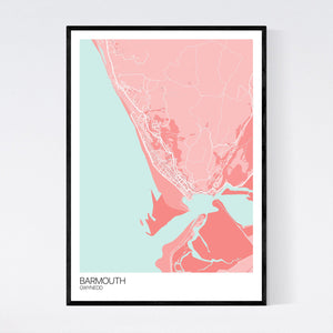 Map of Barmouth, Gwynedd
