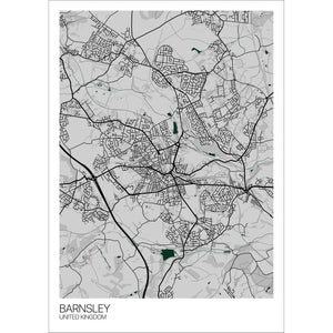 Map of Barnsley, United Kingdom