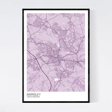 Load image into Gallery viewer, Barnsley City Map Print