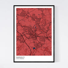 Load image into Gallery viewer, Barnsley City Map Print