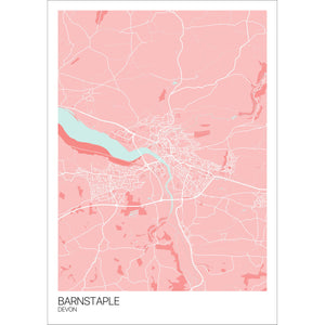 Map of Barnstaple, Devon
