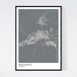 Barquisimeto City Map Print