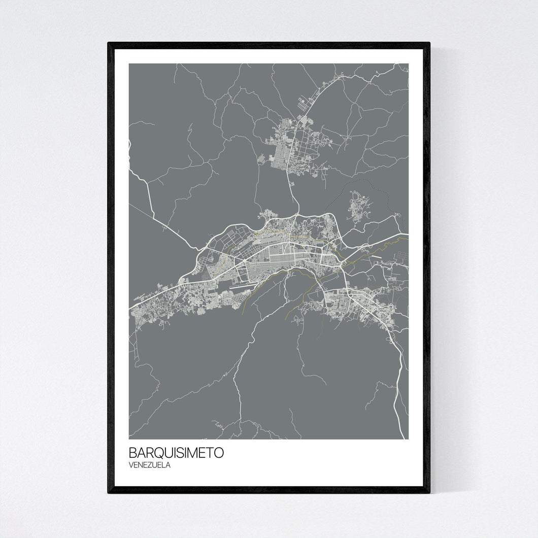 Barquisimeto City Map Print