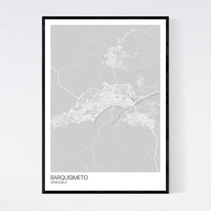 Barquisimeto City Map Print
