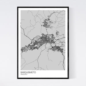 Barquisimeto City Map Print