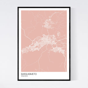 Barquisimeto City Map Print