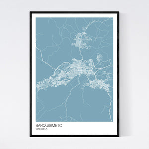 Barquisimeto City Map Print