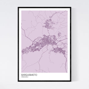 Barquisimeto City Map Print