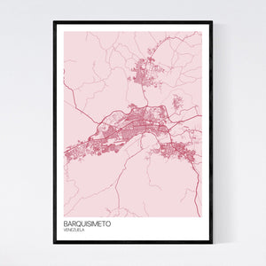 Barquisimeto City Map Print