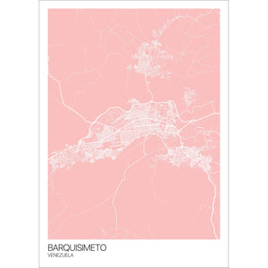 Map of Barquisimeto, Venezuela