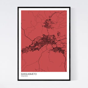 Barquisimeto City Map Print