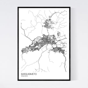 Barquisimeto City Map Print