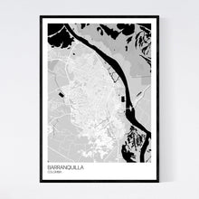 Load image into Gallery viewer, Barranquilla City Map Print