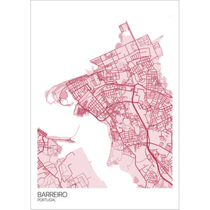 Map of Barreiro, Portugal