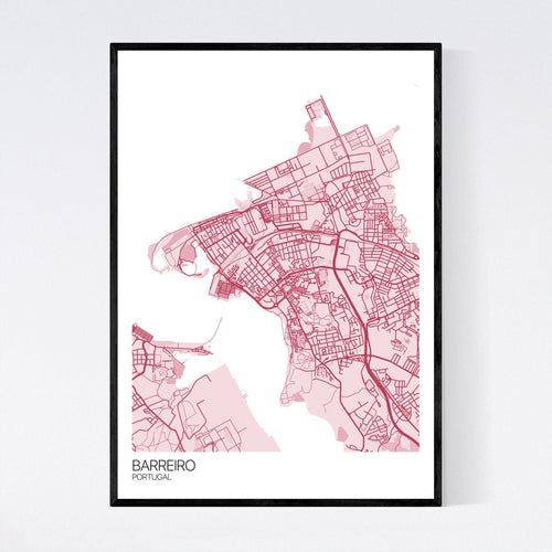 Map of Barreiro, Portugal