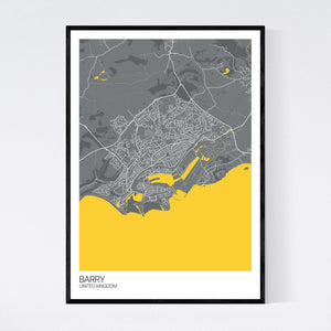 Barry City Map Print
