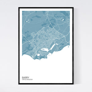 Barry City Map Print