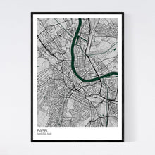 Load image into Gallery viewer, Basel City Map Print