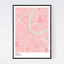 Load image into Gallery viewer, Basel City Map Print