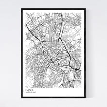 Load image into Gallery viewer, Basel City Map Print