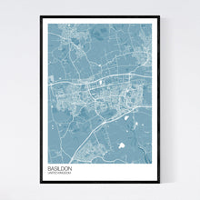 Load image into Gallery viewer, Basildon City Map Print