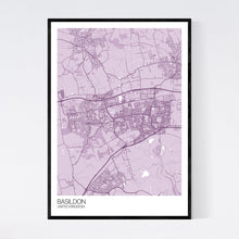 Load image into Gallery viewer, Map of Basildon, United Kingdom