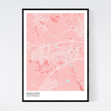 Load image into Gallery viewer, Basildon City Map Print